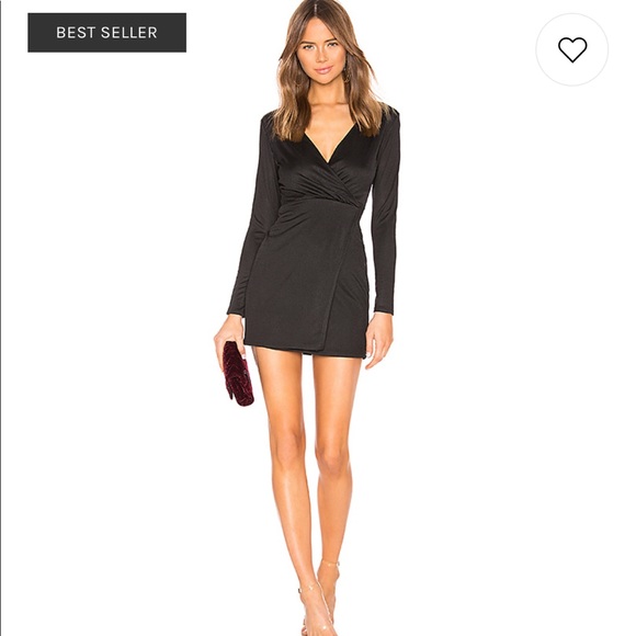 revolve black dress